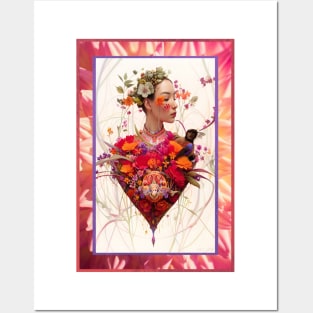 Floral Garden Woman Posters and Art